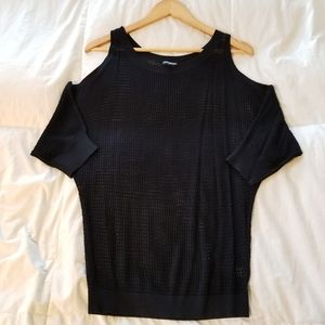 Express open shoulder sweater Sz S - Black